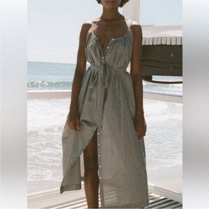 Doen Nevita dress in black gingham